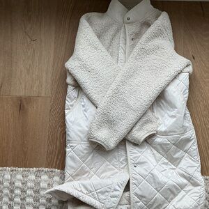 Athleta Girl Cream long Jacket